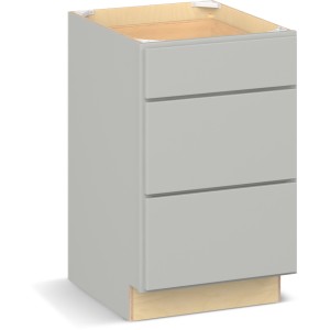 RELIABILT Parkstone II Base Cabinet, Light Gray, 21" W, 3 Drawers, Fully Assembled - 649990 | Lowe's Pro Supply